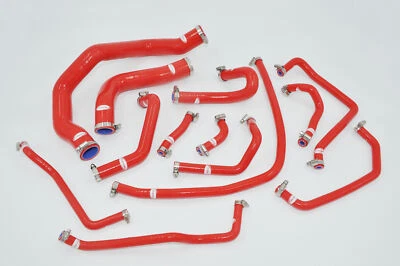 Manguera de silicona refrigerante/respirador para radiador Mazda Mx5 1.8 MK2 NB '98-'05 ROJO Foto 1 de 3