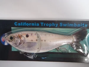 Morone Swimbaits Two Mendo Shine Gizzard Shad Threadfin Vector Tail 7" bass Lure - Picture 1 of 5