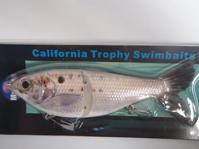 Morone Swimbaits Two Mendo Shine Gizzard Shad Threadfin Vector Tail 7" bass Lure - Image 1 of 4