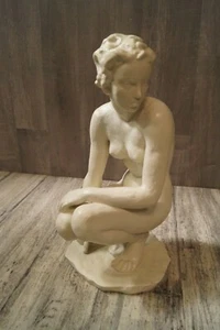 Porzellanfigur Rosenthal Die Hockende Höhe 36 cm F. Klimsch - Bild 1 von 5