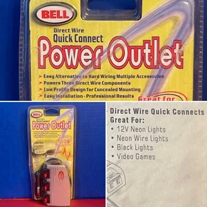 Bell Direct Wire Quick Connect Power Outlet 12V Neon  Black Lights Video Games - Picture 1 of 10