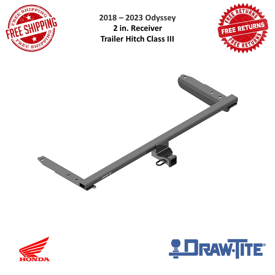 Enganche de remolque Draw-Tite 76170 clase III, 2 pulgadas Receptor compatible con Honda Odyssey 18-23 Foto 1 de 4