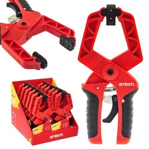 Amtech 22.9cm Ratsche Schloss Spring Clamp 225mm L Schwerlast Abriebfestem Klemm - Bild 1 von 8