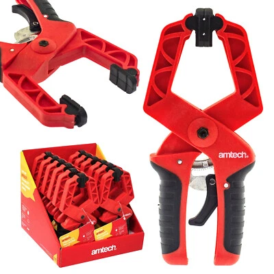 Amtech 22.9cm Ratsche Schloss Spring Clamp 225mm L Schwerlast Abriebfestem Klemm - Bild 1 von 4