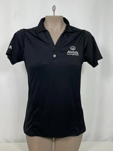 Allstate Insurance Antigua Tribute Black Polo Shirt Women's SMALL - Picture 1 of 12