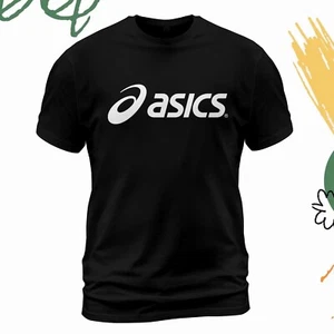 New Asics Logo T-Shirt Funny Size S-5XL Made in USA - Picture 1 of 11