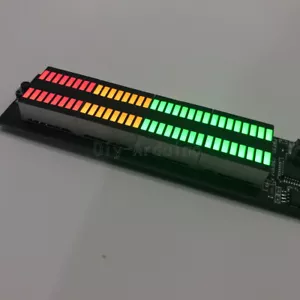 NUOVO Indicatore Livello Audio Spettro Musicale Stereo Luce LED Amplificatore Misuratore VU - Foto 1 di 6