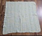 Vintage Knit Baby Blanket Size 37"×40"