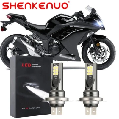 Faro luz CG para Kawasaki Ninja EX300 300 bombillas LED 2012-2016 2017 2018 Foto 1 de 4