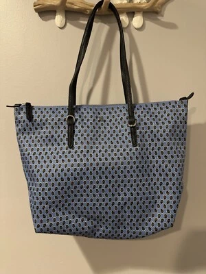 Bolso de Mano Lauren Ralph Lauren Keaton Patrón Paisley Azul Foto 1 de 4