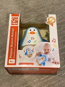 NIB Hape Penguin Musical Wobbler Melody Penguin Roly Poly Toy Baby Shower  Gift - Picture 1 of 4