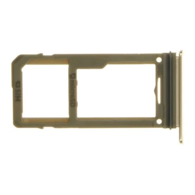 SIM Micro SD Card Tray for Samsung Galaxy Note 8 Gold Replacement Repair Part - Image 1 of 2
