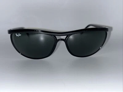 VINTAGE B&L RAY BAN W1654 PS3 SHINY BLACK G15 UV CATS CURVED PREDATOR SONNENBRILLE - Bild 1 von 4