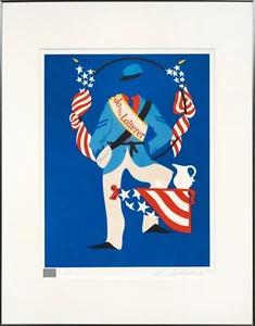 Robert Indiana " Jo the Loiterer " 1977 Lithograph Print Autograph - Picture 1 of 1
