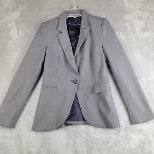 Zara Balzer Jacket Womens Medium Gray One Button Modern Professional Office - Picture 1 of 16