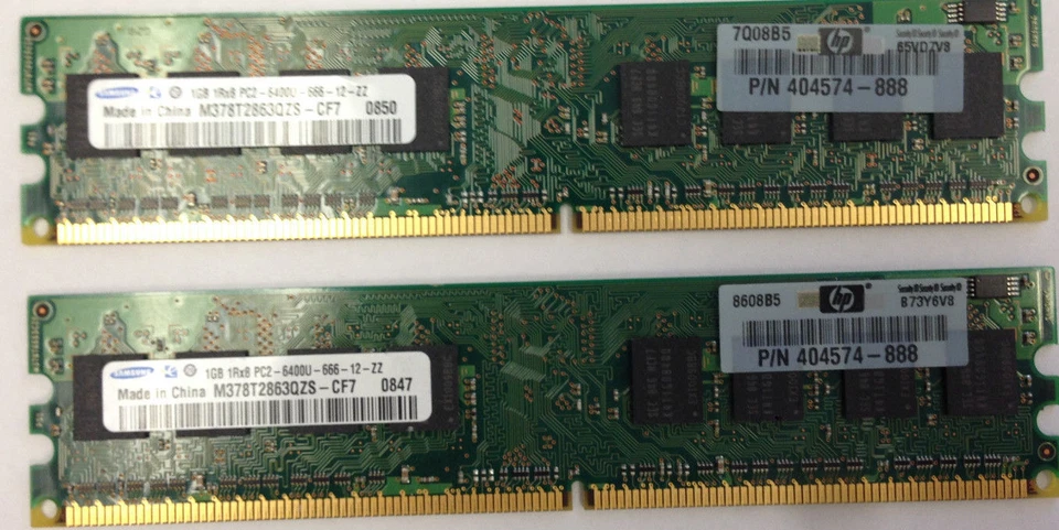 2GB 2x 1GB Memory HP dx1000 dx2310 dx2355 dx2358 dx2390 DDR2 800 PC2-6400 RAM - Image 1 of 1