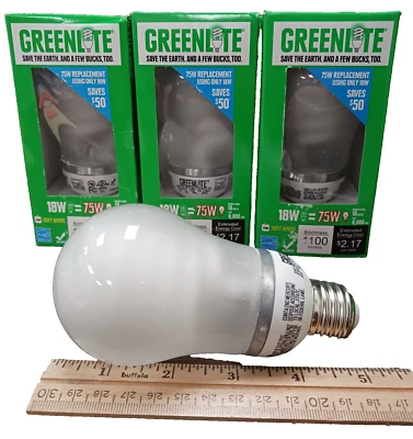 Greenlite 18W ELX1 Serie A Bombillas 18W 1100 Lúmenes 8.000 Horas - 6 Piezas Foto 1 de 4