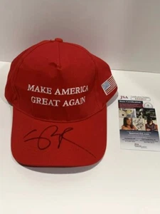 SOMBRERO FIRMADO POR MIKE PENCE MAKE AMERICA GREAT AGAIN MAGA DONALD TRUMP PROOF CERTIFICADO DE AUTENTICIDAD JSA - Imagen 1 de 4
