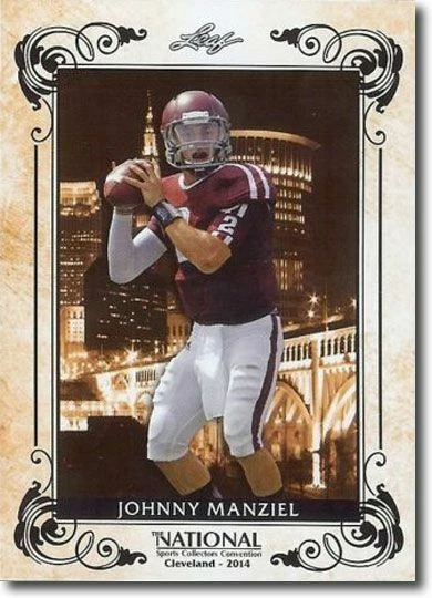 Lote de 25 unidades 2014 hoja Johnny Manziel exclusivo nacional NSCC promociones Foto 1 de 1