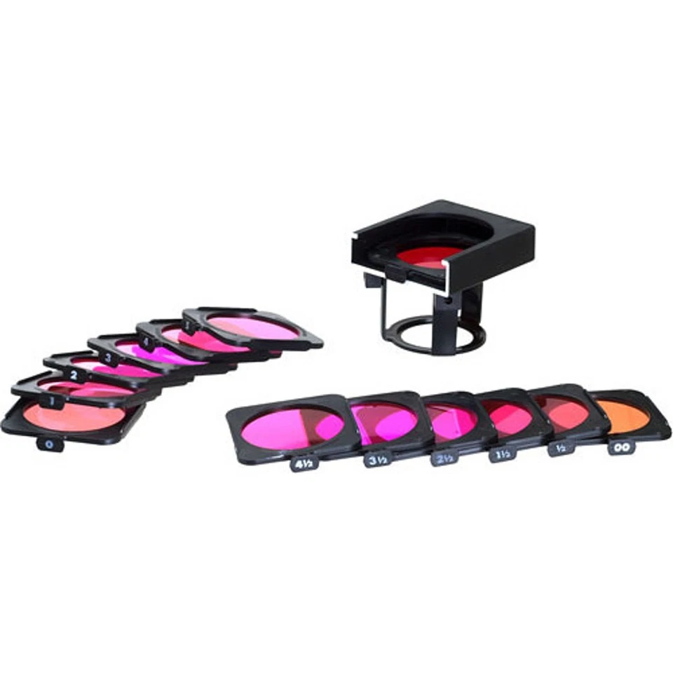 Ilford Juego de filtros y soportes de contraste multigrado para lentes inferiores, juego de 12 Foto 1 de 1