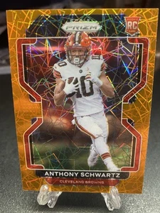 2021 Panini Prizm - Rookie Anthony Schwartz #361 Orange Lazer Prizm (RC) - Picture 1 of 2