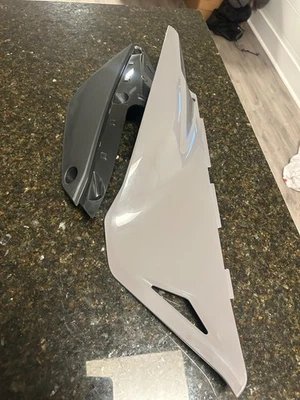 2024 Kawasaki KLX300sm gray right side fairing - Image 1 of 2
