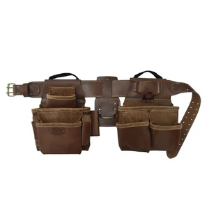 Leather Framer's Tool Belt Combo - 4 Piece Set for Men - Full-Grain Leather w... - Picture 1 of 7