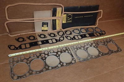 Juego de juntas de cabeza Oldsmobile Rocket V8 1950 NOS .040 diámetro de pistón 50 76 88 98 Foto 1 de 4