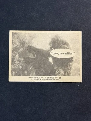 Tarjeta Donruss King Kong 1965 # 9 "¡Mira, sin cavidades!" RKO General Inc #9 Foto 1 de 2