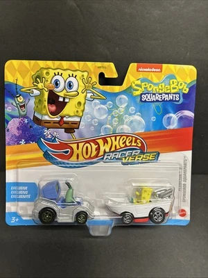 Mattel Hot Wheels RacerVerse 2024 SpongeBob SquarePants & Plankton Vehicle Set - Image 1 of 4