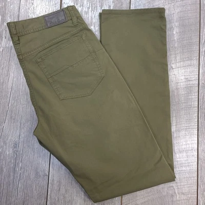 Robert Graham Pants Mens 31 Green Cotton Tencil Flat Front Casual Chino Foto 1 de 4