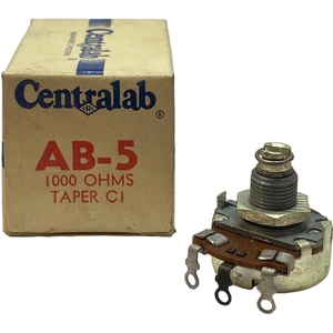 1Kohm 1K Potentiometer AB-5 Centralab - Picture 1 of 3