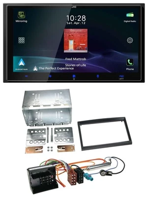 JVC USB Bluetooth 2DIN DAB MP3 Autoradio für Citroen Berlingo C2 C3 Jumpy Profi - Bild 1 von 4