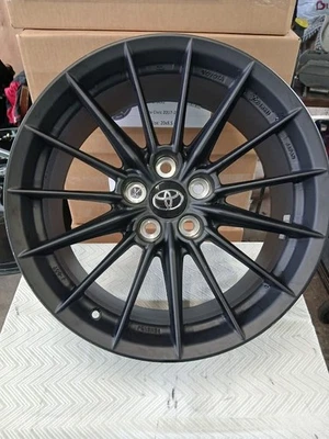 18″ x 8.5″ 2023-2024 Toyota Corolla GR Corolla Used Wheel /R 15 Sp. BLACK MATTE  - Image 1 of 4