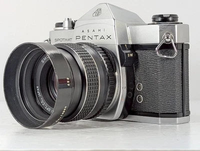 [ EXC + 5] Pentax Spotmatic Sp SLR Film Kamera + Smc Takumar 55mm F/1.8 Linse - Bild 1 von 4