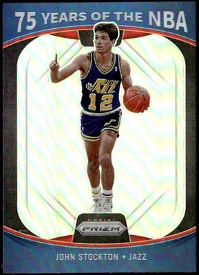Donruss Optic #13 2021-22 John Stockton 75 años de la NBA (Panini Prizm) E1 Foto 1 de 2