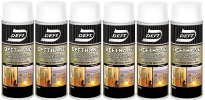 6 Deft Defthane Semi-Gloss Colorless Wood touch-up Polyurethane Spray 11.5oz
