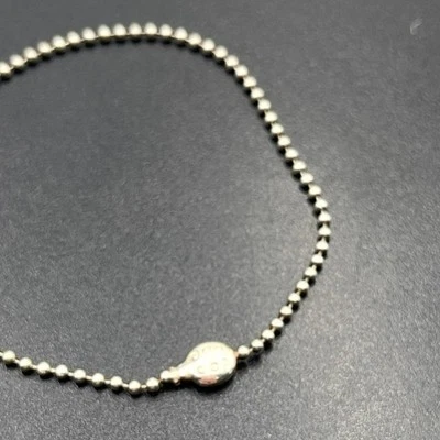 "Brazalete de bola con acento Ladybug de plata esterlina firmado por CW Charles Winston talla 7,25""" Foto 1 de 4