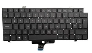 DELL GENUINE NEW Latitude 7410 Backlit UK English KEYBOARD P/N: JWN6W - Afbeelding 1 van 1