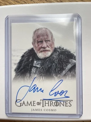 Game of Thrones Iron Anniversary 1, James Cosmo Full Bleed Autograph Card - Image 1 of 2
