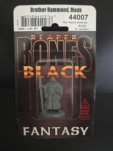 Brother Hammond, Monk Reaper Miniatures Bones Black REM44007 D&D - Picture 1 of 2