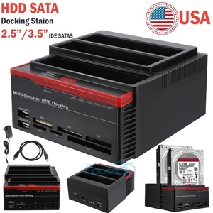 2.5/3.5" USB 3.0 Docking Station to SATA I/II/III Dual Bay External Hard Drive - Picture 1 of 17