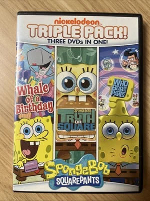 SpongeBob SquarePants: Truth or Square/Who Bob What Pants/Whale (DVD, 2012) - Image 1 of 2