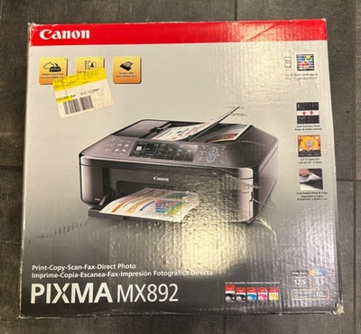 Canon PIXMA MX892 All-In-One Inkjet Printer Brand New W FREE SHIPPING - Image 1 of 4