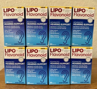 8 Lipo Flavonoid Advanced Hearing Support, 8 caixas x 30 = 240 cápsulas no total! - Imagem 1 de 4