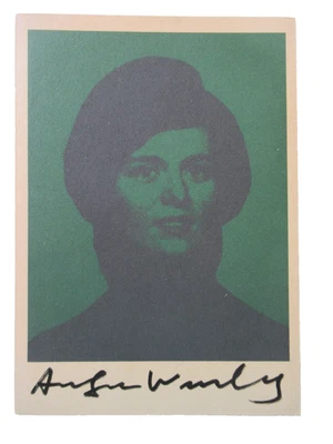 A.WARHOL: KLEINES WARHOL KUNSTWERK MIT ORIGINALER SIGNATUR von 1979 mit COA - Bild 1 von 4