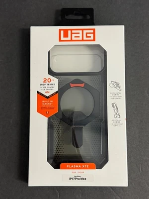 NUEVA Funda UAG Plasma XTE para iPhone 17 Pro Max MagSafe con Pata de Cabra Naranja/Negro Foto 1 de 4