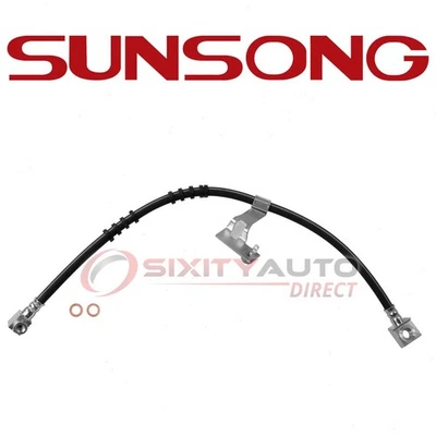 Sunsong Front Left Brake Hydraulic Hose for 1992-1993 Chrysler Daytona - wx Foto 1 de 4