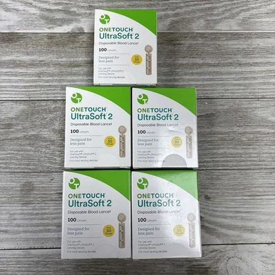 500 ONE TOUCH UltraSoft 2 ланцеты 30G - Изображение 1 из 4