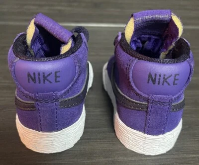 Nike Blazer Purple Suede Baby Toddler Sb 2013 Vintage Size 2C Rare OG Lot Hi - Image 1 of 4
